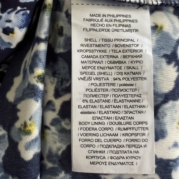 Lauren Ralph Lauren Sleeveless Floral Faux Wrap Dress Size 10P - Picture 7 of 7